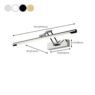 Black Adjustable Modern Linear Bathroom Vanity Light Zawala Image - 14