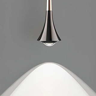 Modern Sleek Black Cone Pendant Light Bedroom Zawala Image - 10