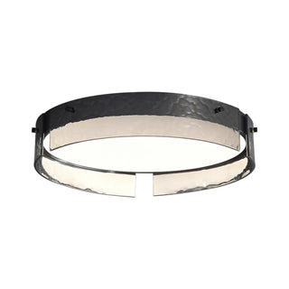 ZOWALA - Modern Black White Circle Flush Mount Light Image - 9