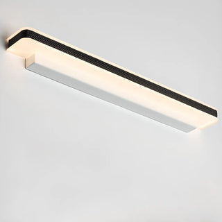 Modern Black Rectangular LED Vanity Light Fixture Zawala Image - 13