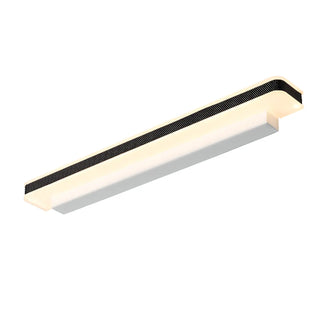Modern Black Rectangular LED Vanity Light Fixture Zawala Image - 5