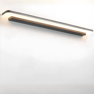Modern Black Rectangular LED Vanity Light Fixture Zawala Image - 6