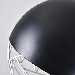 Contemporary Sphere Metal Dining Room White Pendant Light Zawala Image - 6