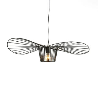 Industrial Black Cage Metal Living Room Pendant Light Zawala Image - 5
