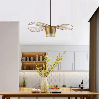 Industrial Black Cage Metal Living Room Pendant Light Zawala Image - 8