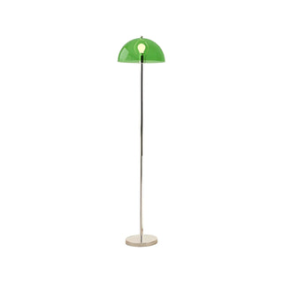 Modern Simple Blue Bowl Chrome Metal Floor Lamp Zawala Image - 13