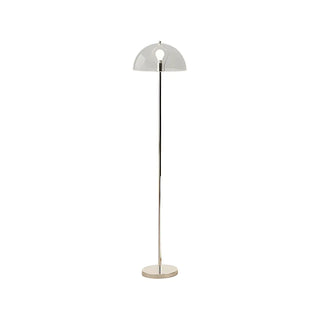 Modern Simple Blue Bowl Chrome Metal Floor Lamp Zawala Image - 15