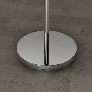 Modern Simple Blue Bowl Chrome Metal Floor Lamp Zawala Image - 8