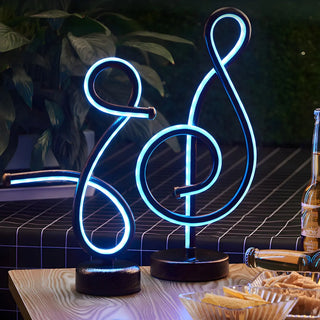 Creative Simple Musical Note LED Decorative Table Lamp Zawala Image - 1