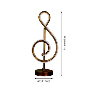 Creative Simple Musical Note LED Decorative Table Lamp Zawala Image - 9