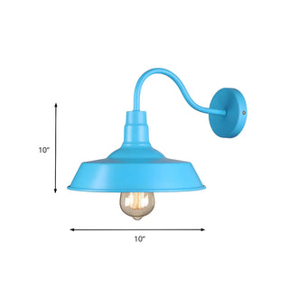 Coastal Barn Metal Bedroom Blue Reading Wall Sconce Zawala #size