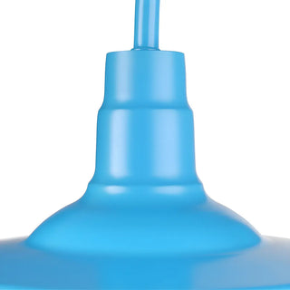 Coastal Barn Metal Bedroom Blue Reading Wall Sconce Zawala Image - 7