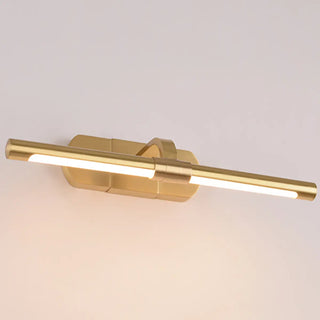 Modern Straight Linear Brass Wall-Mounted Vanity Light Zawala Image - 1