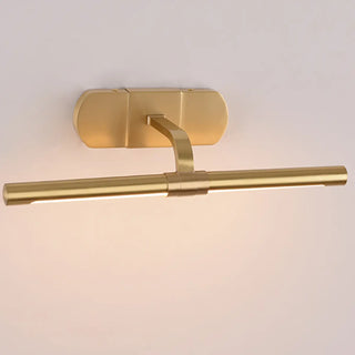 Modern Straight Linear Brass Wall-Mounted Vanity Light Zawala Image - 3