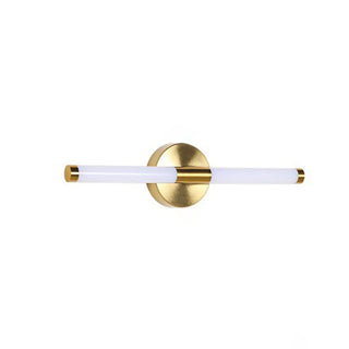 Modern Brass Bar LED Bathroom Mirror Vanity Light Zawala Image - 11