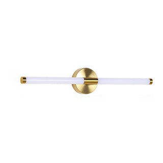 Modern Brass Bar LED Bathroom Mirror Vanity Light Zawala Image - 13