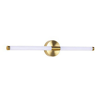 Modern Brass Bar LED Bathroom Mirror Vanity Light Zawala Image - 14