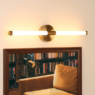Modern Brass Bar LED Bathroom Mirror Vanity Light Zawala Image - 4