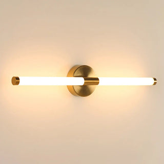 Modern Brass Bar LED Bathroom Mirror Vanity Light Zawala Image - 6
