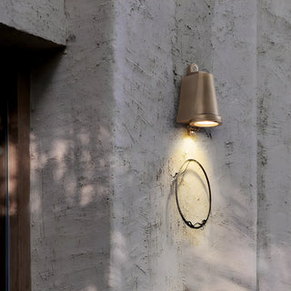 Waterproof Exterior Modern Brass Bell Metal Wall Sconce Zawala Image - 2