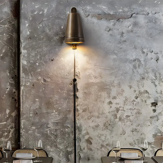 Waterproof Exterior Modern Brass Bell Metal Wall Sconce Zawala Image - 4