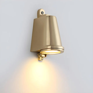 Waterproof Exterior Modern Brass Bell Metal Wall Sconce Zawala Image - 7