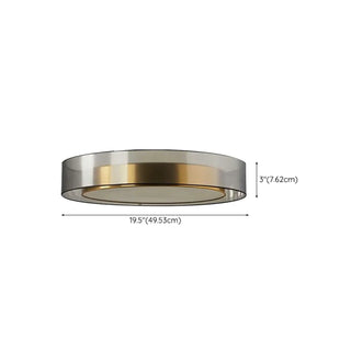 ZOWALA - Modern Bedroom Round Flush Mount Light Image - 13