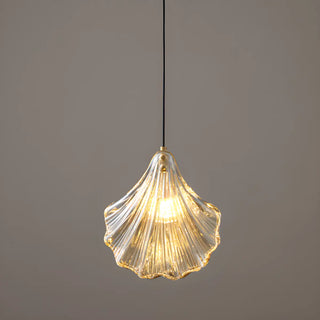 ZOWALA - Modern Shell Glass Pendant Light Flexible Length Image - 4