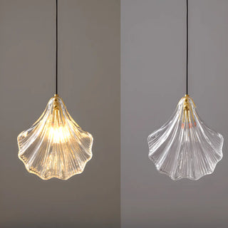 ZOWALA - Modern Shell Glass Pendant Light Flexible Length Image - 8