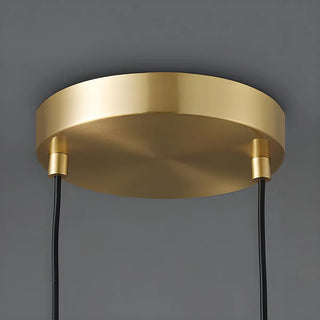 ZOWALA - Modern Brass Crystal Lantern Pendant Light Image - 11