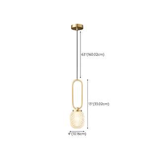 ZOWALA - Modern Brass Crystal Lantern Pendant Light #size