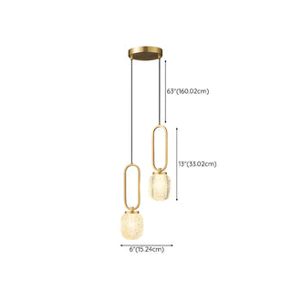 ZOWALA - Modern Brass Crystal Lantern Pendant Light Image - 13