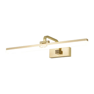 Modern Rectangle Brass Vanity Bathroom LED Light Zawala Image - 7
