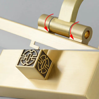 Modern Rectangle Brass Vanity Bathroom LED Light Zawala Image - 8