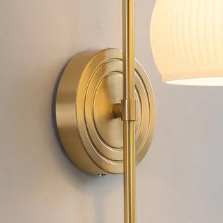 Classic Brass Pull Chain Dome LED Wall Sconce Zawala Image - 22