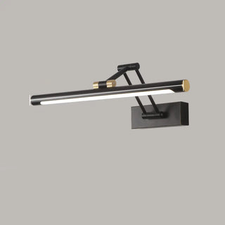 Elegant Brass LED Linear Adjustable Metal Vanity Light Zawala Image - 10