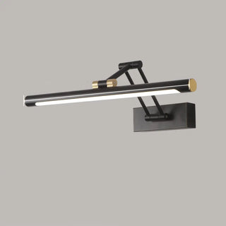 Elegant Brass LED Linear Adjustable Metal Vanity Light Zawala Image - 11