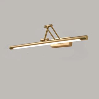 Elegant Brass LED Linear Adjustable Metal Vanity Light Zawala Image - 6
