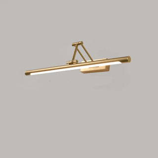 Elegant Brass LED Linear Adjustable Metal Vanity Light Zawala Image - 7