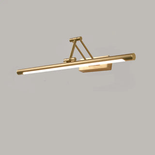Elegant Brass LED Linear Adjustable Metal Vanity Light Zawala Image - 8