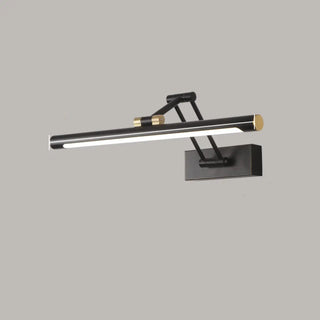 Elegant Brass LED Linear Adjustable Metal Vanity Light Zawala Image - 9
