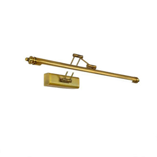 Adjustable Brass Linear LED Wall Mount Vanity Light Zawala Image - 7