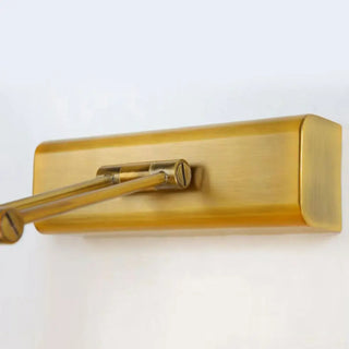 Adjustable Brass Linear LED Wall Mount Vanity Light Zawala Image - 8