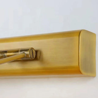 Adjustable Brass Linear LED Wall Mount Vanity Light Zawala Image - 9