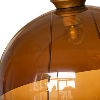 ZOWALA - Nordic Dome Acrylic Dining Room Brown Mini Pendant Light Image - 6