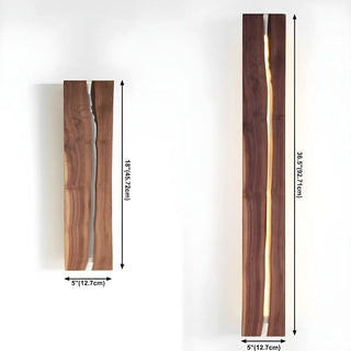 ZOWALA - Modern Wood Resin Wall Sconce Image - 11