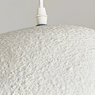 ZOWALA - Unique Bowl Resin Living Room Wood Color Pendant Light Image - 29