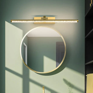 ZOWALA - Luxury Crystal Gold Linear Vanity Wall Light Image - 2