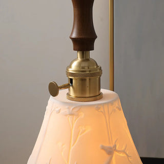 ZOWALA - Modern Wood Cone Rope Ceramic Pendant Lights Image - 4