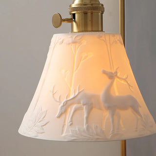 ZOWALA - Modern Wood Cone Rope Ceramic Pendant Lights Image - 7